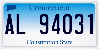 CT license plate AL94031