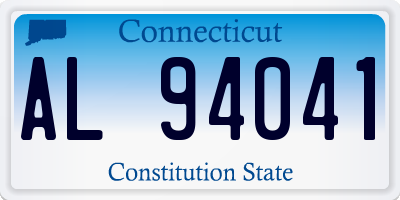 CT license plate AL94041