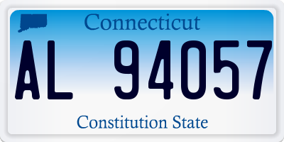 CT license plate AL94057