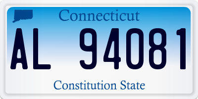 CT license plate AL94081