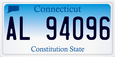 CT license plate AL94096