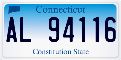CT license plate AL94116