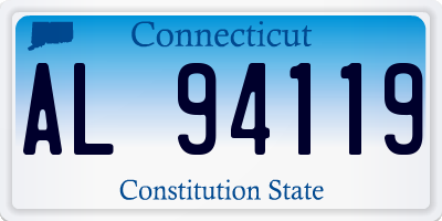 CT license plate AL94119