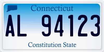 CT license plate AL94123