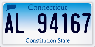 CT license plate AL94167
