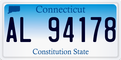 CT license plate AL94178