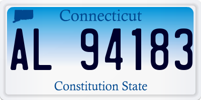 CT license plate AL94183