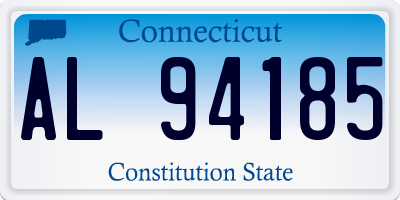 CT license plate AL94185