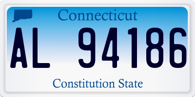 CT license plate AL94186