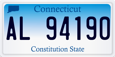 CT license plate AL94190
