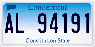CT license plate AL94191