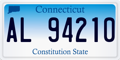 CT license plate AL94210