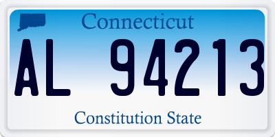 CT license plate AL94213
