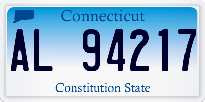 CT license plate AL94217