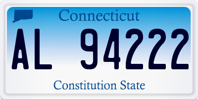 CT license plate AL94222