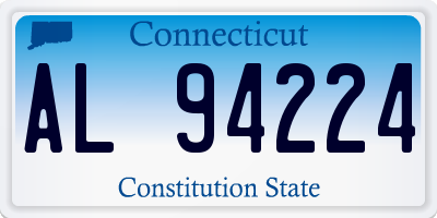 CT license plate AL94224