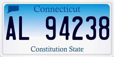 CT license plate AL94238