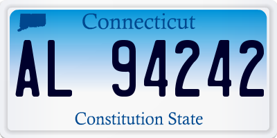 CT license plate AL94242