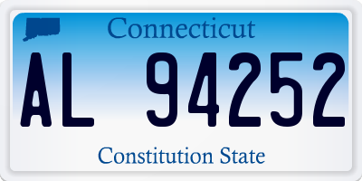 CT license plate AL94252