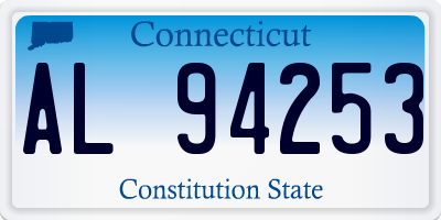 CT license plate AL94253
