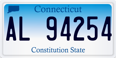 CT license plate AL94254