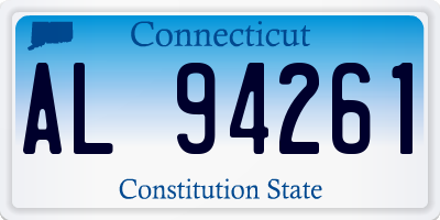 CT license plate AL94261
