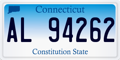 CT license plate AL94262