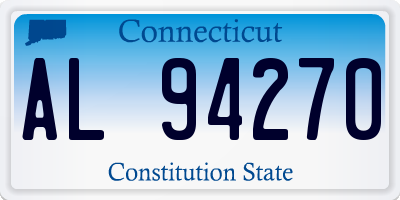 CT license plate AL94270