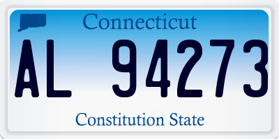 CT license plate AL94273