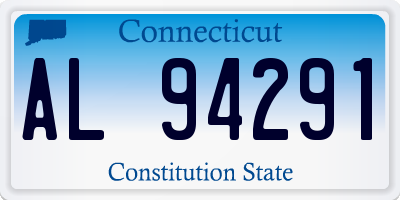 CT license plate AL94291