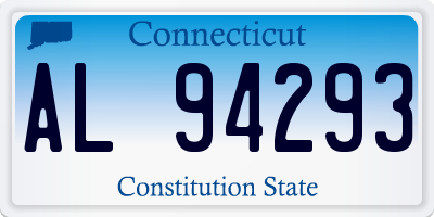 CT license plate AL94293
