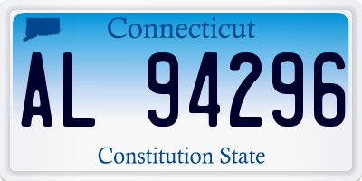 CT license plate AL94296