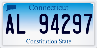 CT license plate AL94297