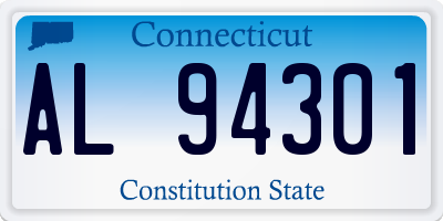 CT license plate AL94301