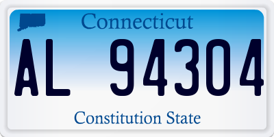 CT license plate AL94304