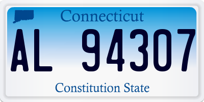 CT license plate AL94307