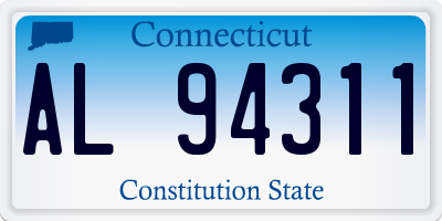 CT license plate AL94311