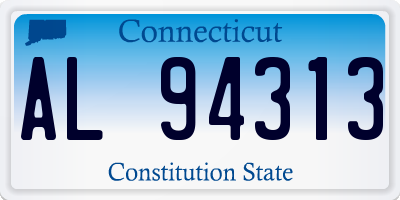 CT license plate AL94313