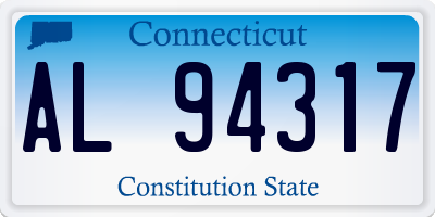 CT license plate AL94317