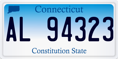 CT license plate AL94323