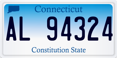 CT license plate AL94324