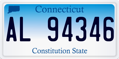 CT license plate AL94346