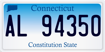 CT license plate AL94350