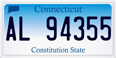 CT license plate AL94355