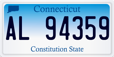 CT license plate AL94359
