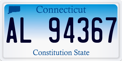 CT license plate AL94367