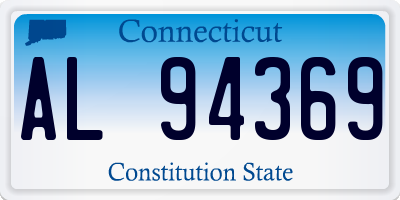CT license plate AL94369