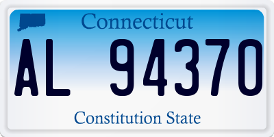 CT license plate AL94370