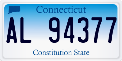 CT license plate AL94377