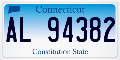 CT license plate AL94382